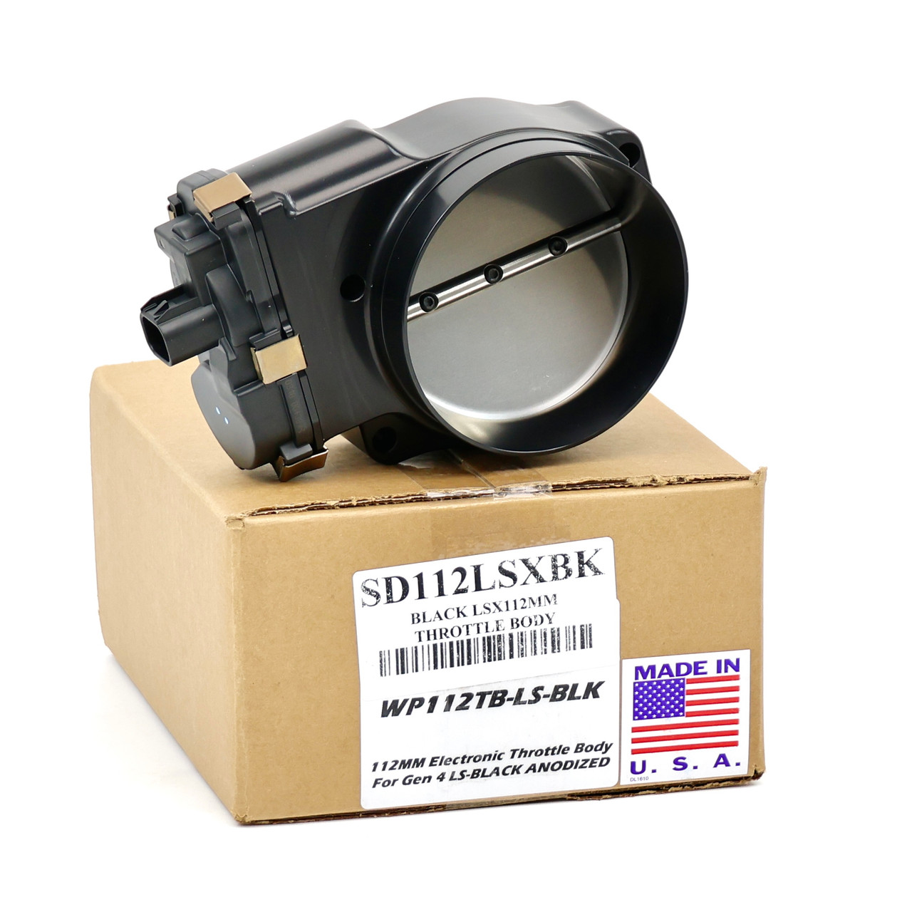 Nick Williams 112mm Black LS Drive-By-Wire Throttle Body – CNC Billet