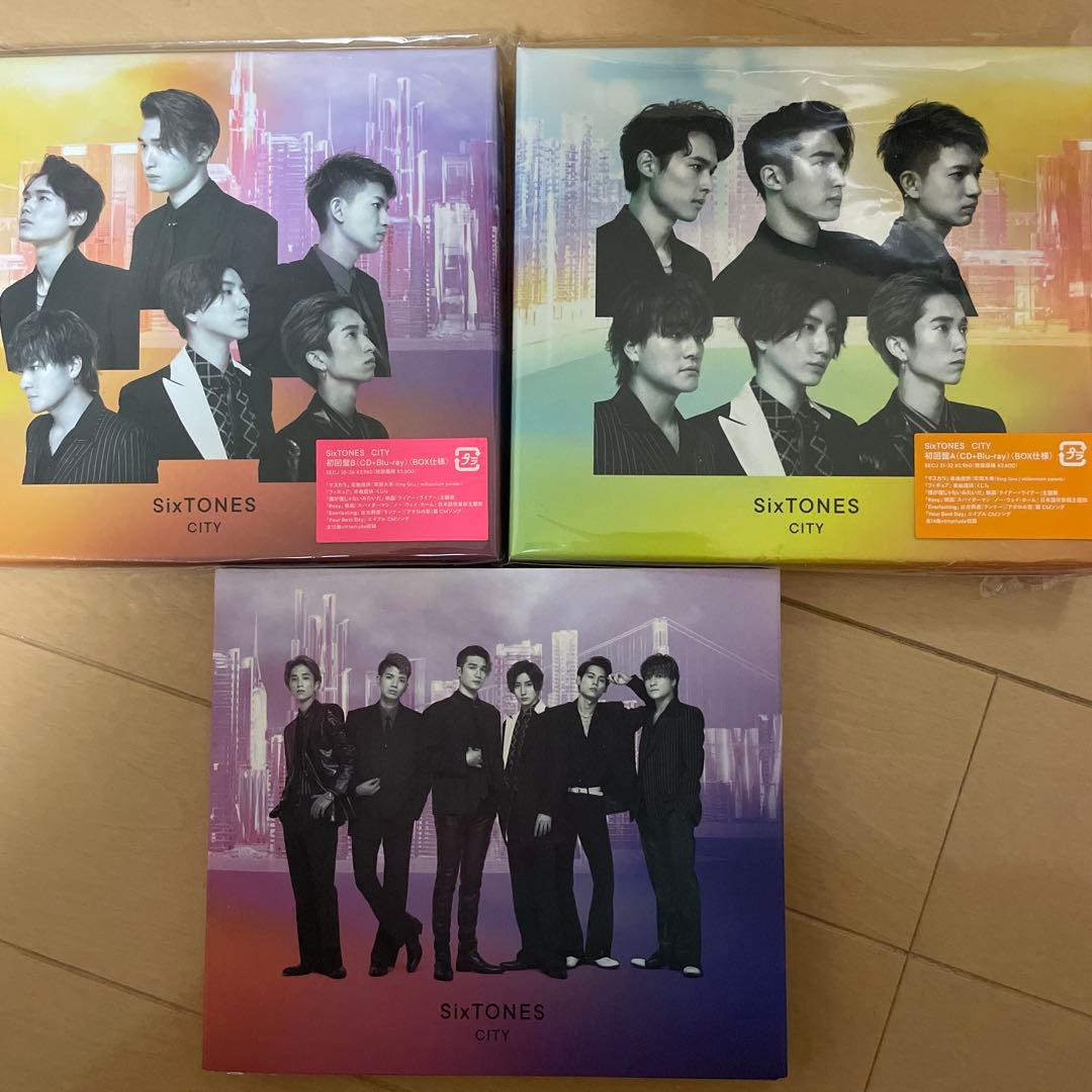 SixTONES アルバム CITY CD+Blu-ray 3枚セット Amazon.co.jp: 【メーカー特典6種付き】【Blu-ray3形態セット】CITY